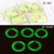 Car Ignition Switch Cover Luminous Key Ring Hole Cover Sticker