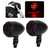 12V 5W Universal Vintage Motorcycle Turn Signal Light Indicator Lamp Modified PartBlack Red