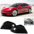 2Pcs Carbon Fiber Door Rearview Mirror Cover Trim Moulding Fit for Tesla Model 3 2018-2019