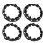 4Pcs Wheel Hub Trim Cover Hubcaps Tire Protection Rim Cap Universal for ATV Go Kart 10in ( OD: Approx. 280mm/11.0in, ID: Approx. 195mm/7.7in)