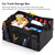 Car Trunk Storage Box Thickened Oxford Cloth Collapsible Car Trunk Organizer Black