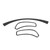 Dashboard Trim Cover Carbon Fiber Instrument Panel Frame Decal Sticker Replacement for Corvette C6 2005‑2013