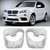 2pcs Car ABS Chrome Interior Molding Safety Belt Cover Trim Fits For X3 F25 2011-2017
