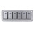 Rocker Switch Panel 6 Gang Waterproof 5 Pin On Off Car Switches 12V‑24V Blue LED