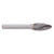 Carbide Burr Rotary File Tree Shape Double Cut for Aviation Automotive Ship Surface Grinding