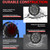 LED Work Light 6000K 200W 7inch Car Round Work Light Driving Lights IP68 Waterproof Spot Lights for Truck, Motorcycles, SUVs, ATVs, Boats White Light