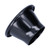 2.6in Cold Air Intake Turbo Horn Velocity Stack Adapter CNC Aluminum Car Modification Part Black