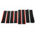 8 Pcs Red Car Side Skirt Glossy Black Side Lip Splitters Extension Wing Panel Body Kit Replacement for Seat Leon