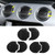 6Pcs Carbon Fiber Interior Air Vent Outlet Trim Sticker Fit for Ford Mustang 2014-2018
