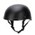 Motorcycle Low Profile Half Face Helmet Skull Cap Matte Black (M)