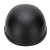 Motorcycle Low Profile Half Face Helmet Skull Cap Matte Black (M)