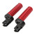 1 Pair Motorcycle Foot Pegs CNC T6063 Aluminum Alloy Anodized Surface Replacement For Benelli Tornado 252R 2021‑2022 Red