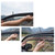 Car Side Window Rail Curtain Set Sunproof Heat Insulated UV Resistant for Cars SUV with Height 38‑42cm