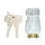 Motorcycle Ignition Switch Lock Keys Set Fit for 110cc 125cc 150cc 250cc Go Kart Buggy 3 Pin