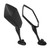 1 Pair Motorcycle Rearview Side Mirrors Carbon Fiber Style Replacement for HYOSUNG GT125R GT250R GT650R GT650S