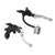 1 Pair Universal Brake Clutch Pump Lever Aluminium Alloy Motorcycle Accessories Replacement for Suzuki Silver