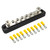 10 Screw Terminal Ground Distribution Block kits Line Buss Bar DC 150A  AC 130A