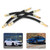 4Pcs Tire Valve Extension Adaptor Transfer Flexible Inflatable Hose Car Universal 190mm