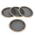 4Pcs Inner Door Horn Frame Car Speaker Audio Panel Cover Trim Fit for 3 Series F30/F35Beige