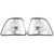 Pair of White Corner Light Cover for BMW 3 Series 318i 325i E36 4DR Sedan& Wagon 92-98