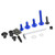 173pcs Motorcycle Fairing Bolts Kit Windscreen Bodywork Screws Nuts Hardwares for MotorbikeBlue