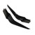 2Pcs Front Bumper Splitter Glossy Black High Toughness Wear Resistant Replacement for Civic 2021‑2023