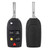 5 Buttons Folding Flip Car Key Case Shell Replacement Fit for S60 S80 V70 XC70 XC90