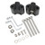 Chrome Handlebar Riser Clamp Chrome CNC Aluminum Alloy for R18 Classic Motorcycle 2020‑2021 Black
