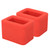 2pcs Silicone Car Seat Belt Buckle Holder Seatbelt Guard Receiver Auto AccessoriesRed