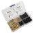 100pcs 4mm Double Hole Sawtooth Picture Hangers with 240pcs Screws Kit for Hanging Photo Frame Clock