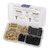 100pcs 4mm Double Hole Sawtooth Picture Hangers with 240pcs Screws Kit for Hanging Photo Frame Clock