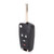 Car 4 Button Flip Remote Key Fob Case Shell Cover Black Replacement Fit for CHEVROLET
