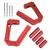Car Road Front Grab Handle Aluminum Alloy Replacement for Jeep Wrangler JK 2007‑2018Red