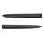 Pair Front Bumper Upper Trim Carbon Fiber Style 735455041 Replacement for FIAT 500 2007‑2015