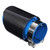 Car Exhaust Tip 80‑101mm Single Outlet Straight Side Glossy Carbon Fiber Blue Stainless Steel
