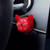 Car Start Button Cover Comfortable Touch Cute Shape Auto Interior Ignition Accessories Universal for Vehicle Red