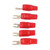 25Pcs 6Gauge Fork Spade U Type Wire Connectors Electrical Crimp Terminals for Car Boat Home Solar Panel
