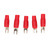 25Pcs 6Gauge Fork Spade U Type Wire Connectors Electrical Crimp Terminals for Car Boat Home Solar Panel
