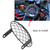 Motorcycle 7" Headlight Mesh Grill Side Mount Universal Cover Mask for Cafe Racer (Black)