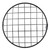 Motorcycle 7" Headlight Mesh Grill Side Mount Universal Cover Mask for Cafe Racer (Black)