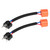 2Pcs H4/9003/HB2 Ceramic Connector Plug Socket Extension Wiring Harness Sockets Adapter
