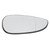 Side Door Mirror Glass Wide Angle Right Clear Replacement for Ford Fiesta Mk7 2008‑2017