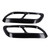 2PCS 4‑Out Exhaust Tip Trim Tail Throat Frame Quad Outlet Glossy Black Replacement for Cadillac CT5 2020