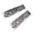 2Pcs Motorcycle Shock Sticker Paper Universal Modification Stickers Strong StickinessSkull Flower