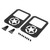 Five Pointed Star Style Rear Tail Light Decorative Cover Fit for Jeep Wrangler JK 07-18