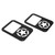 Five Pointed Star Style Rear Tail Light Decorative Cover Fit for Jeep Wrangler JK 07-18