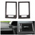 2 Pcs Control Panel Vent Trim Soft Carbon Fiber Air Outlet Cover Fit for Mercedes W204 05-12