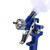 Blue Gravity Feed HVLP Mini Air Paint Spray Gun Low Pressure 0.8mm Nozzle 100ml