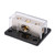 2 Way Power Distribution Block 0GA In 4GA Out Distribution Connecting Block Universal for Car Audio