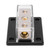 2 Way Power Distribution Block 0GA In 4GA Out Distribution Connecting Block Universal for Car Audio